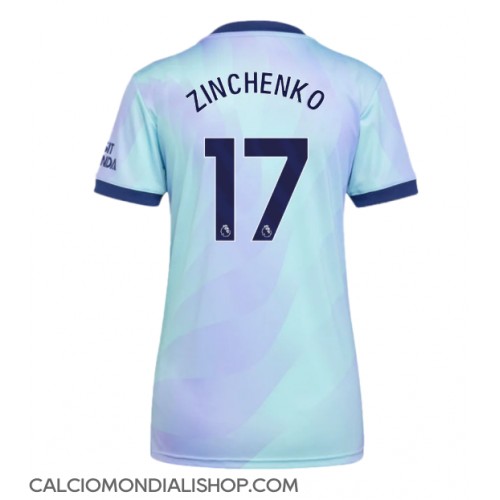 Maglie da calcio Arsenal Oleksandr Zinchenko #17 Terza Maglia Femminile 2024-25 Manica Corta